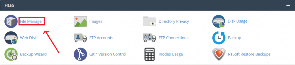 Cpanel File Manger