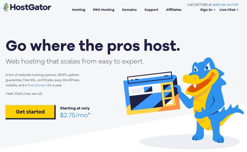 Hostgator.com Website