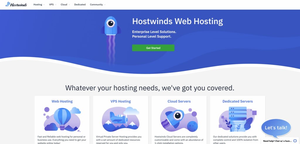Hostwinds Website