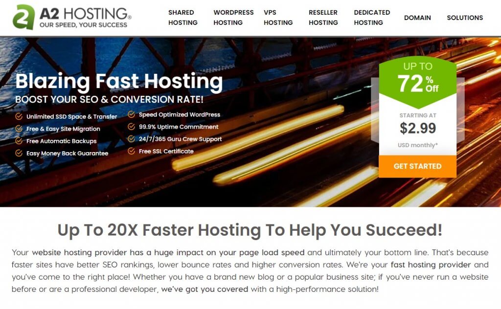 a2hosting-website