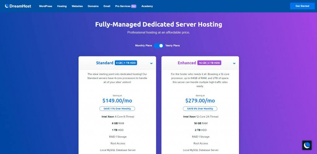 Dreamhost Dedicated Server