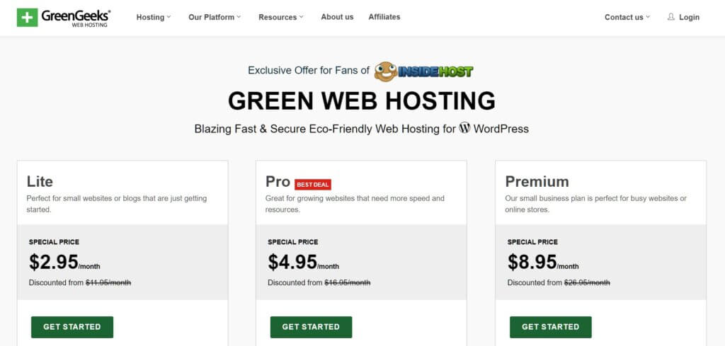 Insidehost Greengeeks Coupon