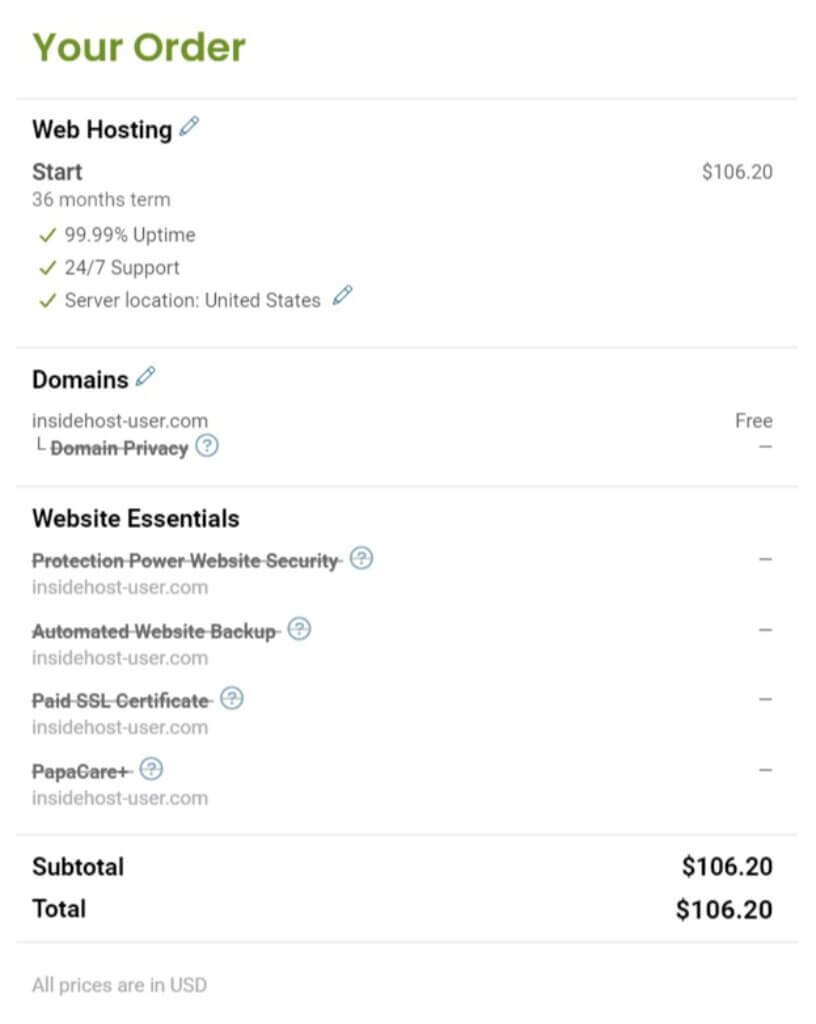 Insidehost Hostpapa Coupon Applied