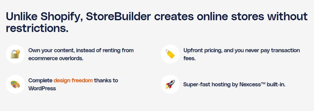Storebuilder Features